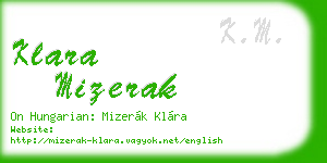 klara mizerak business card